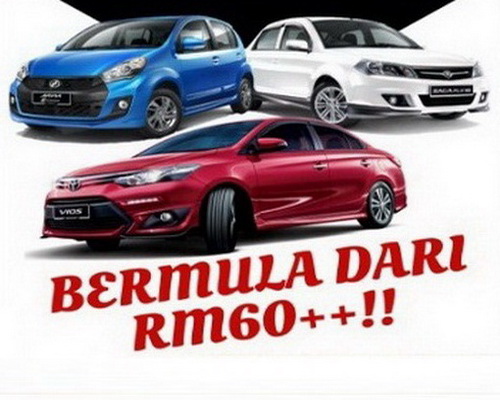 car rental alor setar airport rates starts from RM60 per day